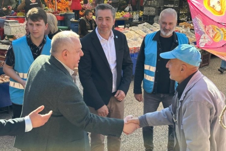Memleket Partisi Bursa BBB Adayı Ruşen Sever esnafla buluştu