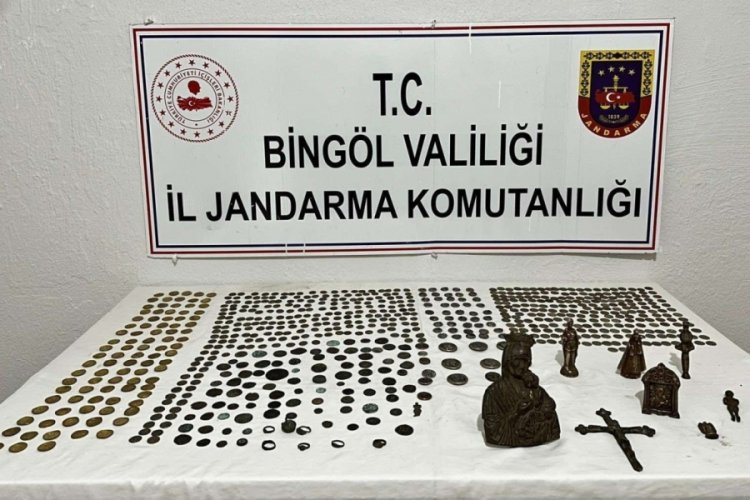 Bing&ouml;l'de 734 adet tarihi eser ele ge&ccedil;irildi