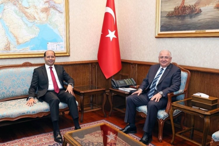Bakan G&uuml;ler, Mısır'ın Ankara B&uuml;y&uuml;kel&ccedil;isi Elhamamy'i kabul etti