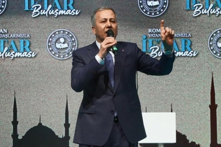 İ&ccedil;işleri Bakanı Ali Yerlikaya Roman vatandaşlarla iftarda buluştu