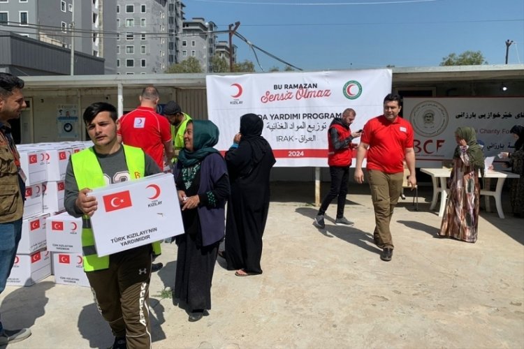 Türk Kızılayı, Erbil'deki Herşem Kampı'nda ramazan yardımında bulundu
