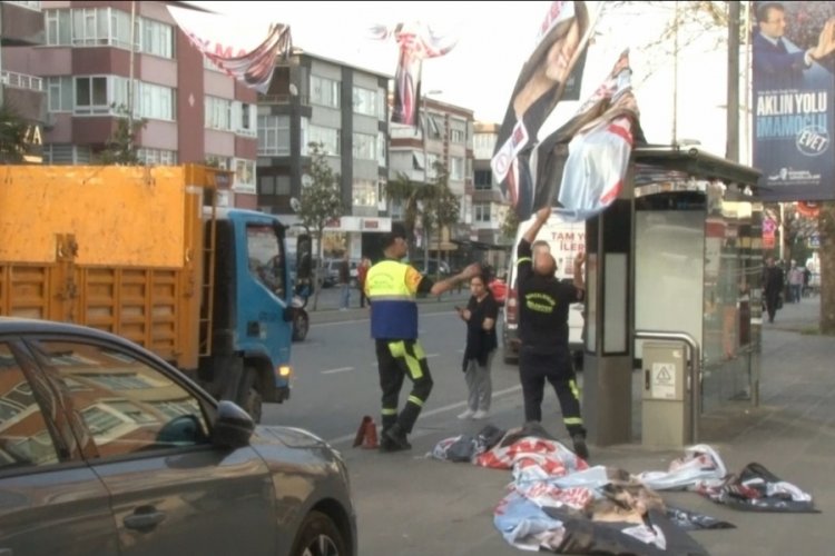Propaganda serbestliği sona erdi: Afişler, ara&ccedil; giydirmeler ve flamalar kaldırıldı