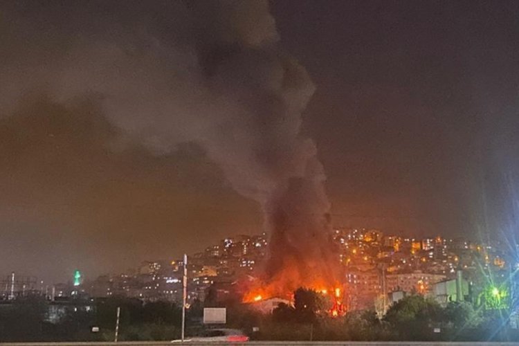 Kocaeli Gebze'de korkutan yangın!