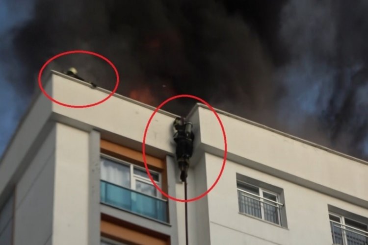 Diyarbakır'da korku dolu anlar: İtfaiyeciler alevlerin arasında kaldı!
