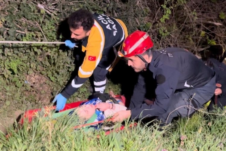 Bursa'da manzara seyrederken düşen kadın yaralandı!