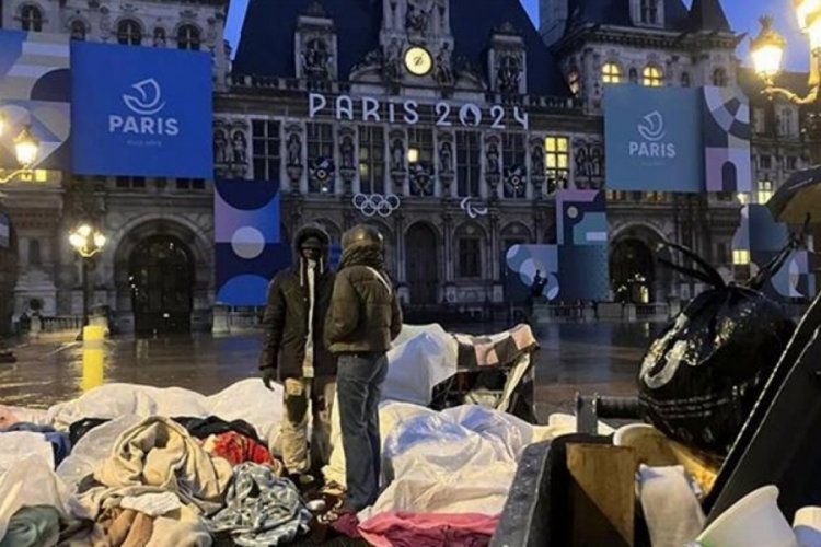 Olimpiyat Oyunları &ouml;ncesi g&ouml;&ccedil;menler polis operasyonuyla Paris'ten tahliye ediliyor