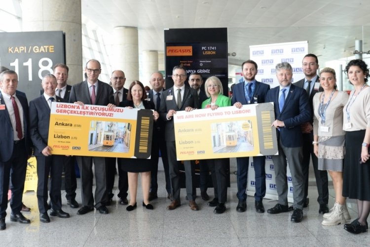 Pegasus, Ankara-Lizbon hattında u&ccedil;uşlara başladı