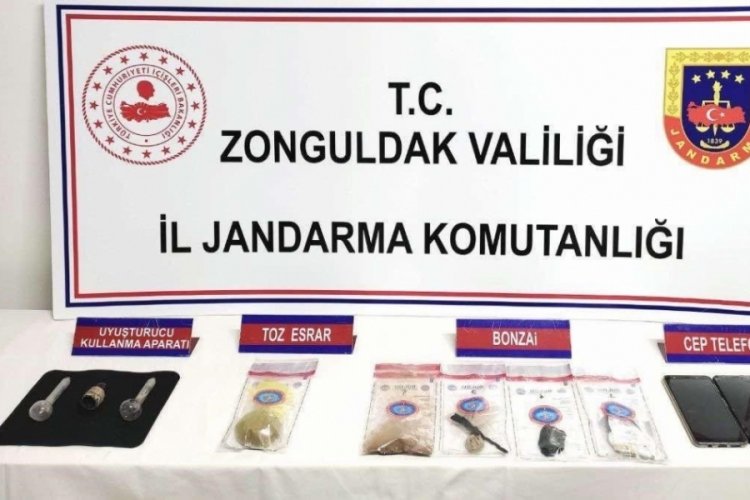 Zonguldak'ta jandarma ve polisten uyuşturucu operasyonu