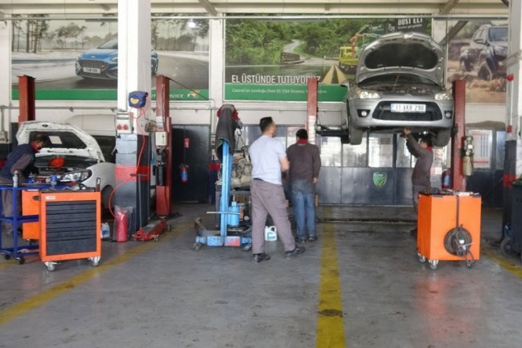 Ramazan Bayramı &ouml;ncesi oto sanayilerde yoğunluk