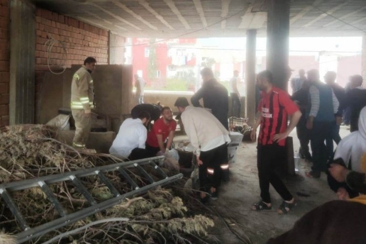 Mardin'de halıları toplarken havalandırma boşluğuna d&uuml;şen kadın &ouml;ld&uuml;
