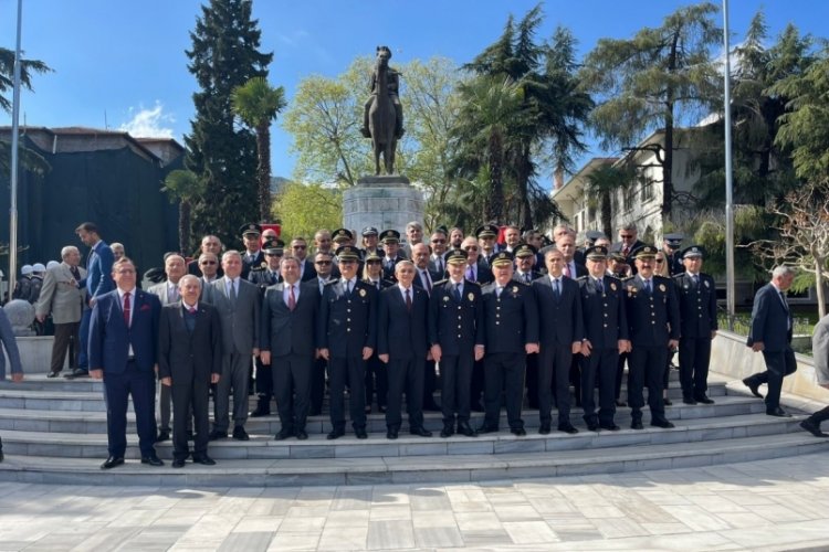 Bursa'da Polis teşkilatının 179. kuruluş yıl d&ouml;n&uuml;m&uuml; t&ouml;renle kutlandı