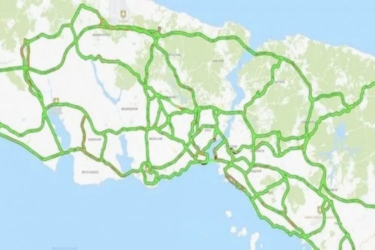İstanbul'da trafikte bayram sakinliği yaşanıyor
