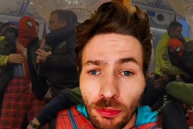 Bayram namazı kılan '&Ouml;r&uuml;mcek Adam' g&ouml;zaltına alınmıştı! 'Amacım insanları mutlu etmekti'