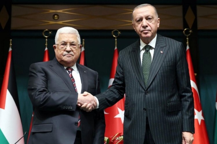 Cumhurbaşkanı Erdoğan, Filistin Devlet Başkanı Abbas ile g&ouml;r&uuml;şt&uuml;: İsrail bu zulm&uuml;n bedelini &ouml;deyecek
