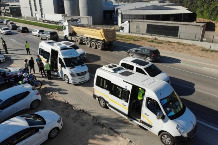 Bursa'da jandarma tarafından bayram sürecinde alınan trafik tedbirleri paylaşıldı
