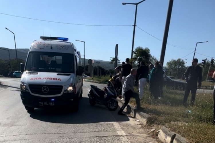 Bursa'da motosikletten düşen alkollü sürücü yaralandı