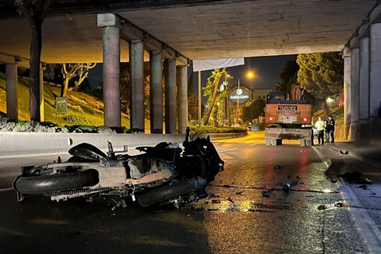 Bursa'da motosiklet kazası! Sürücü ağır yaralı