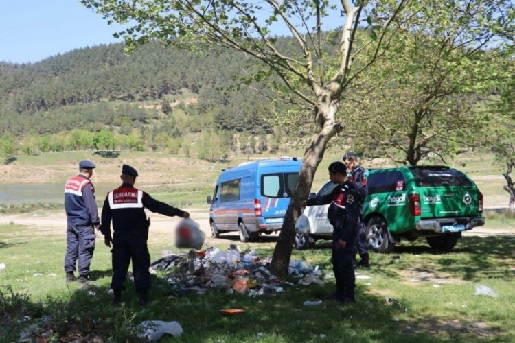 Bursa'da HAYDİ Tim Komutanlığı'ndan 'doğaya saygı' mesajı