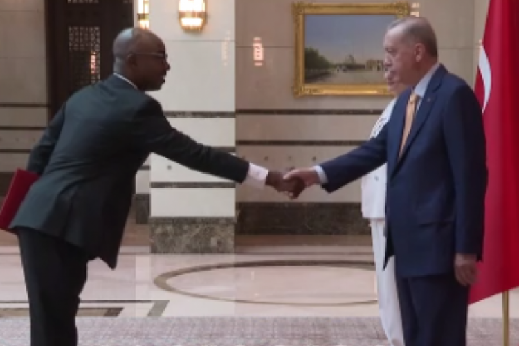 Cumhurbaşkanı Erdoğan, Ruanda Büyükelçisi Charles Kayonga'yı kabul etti