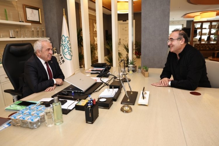 Sunay Akın Nilüfer Belediye Başkanı Özdemir'i ziyaret etti