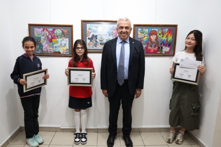 Bursa Nilüfer'de okullar arası resim yarışması sonuçlandı
