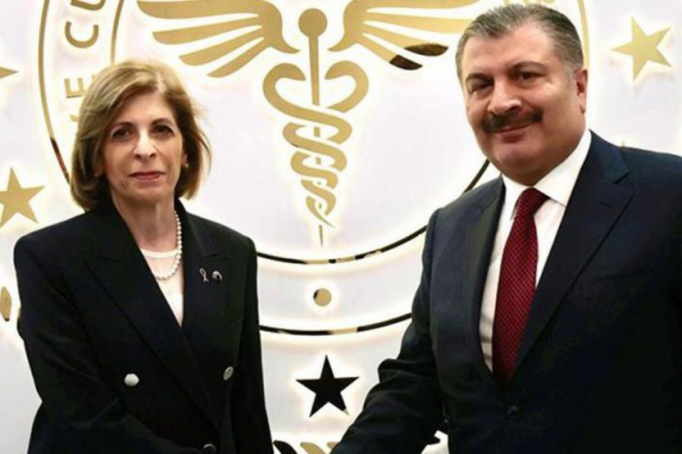 Sağlık Bakanı Koca, AB Komisyonu Üyesi Stella Kyriakides ile görüştü
