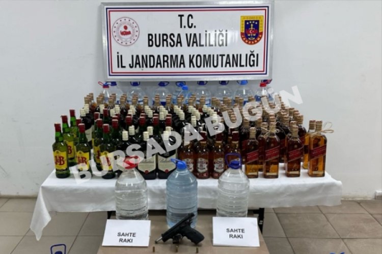 Bursa'da kaçak ve sahte alkol operasyonu!