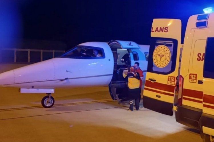 Ambulans u&ccedil;ak Perikardit tanısı konulan 4 yaşındaki Alya i&ccedil;in havalandı