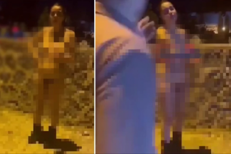 Şanlıurfa'da genç bir kadın sokak ortasında çırılçıplak görüntülendi