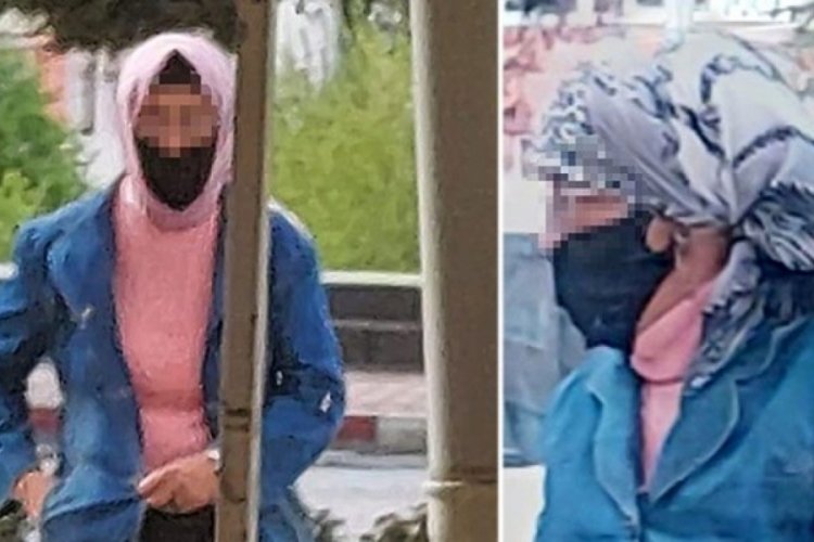 Kadın kıyafetleri giyip &ccedil;ocukları takip etti