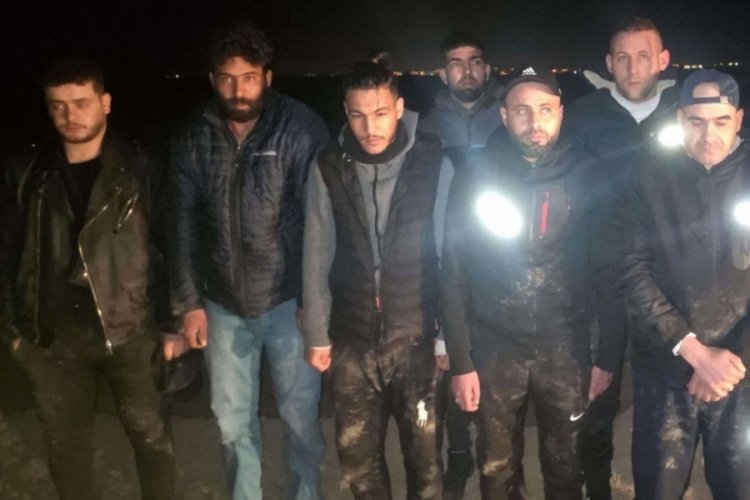 Edirne'de Yunanistan'a kaçmaya çalışan 7 kaçak göçmen yakalandı