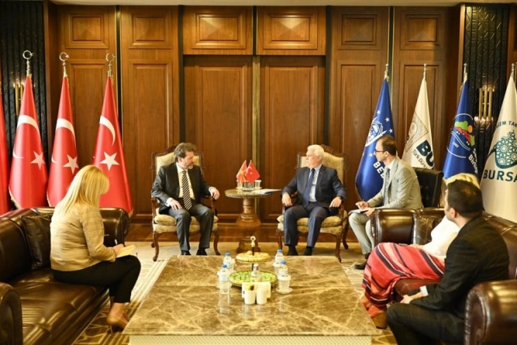 Kuzey Makedonya Cumhuriyeti Ankara Büyükelçisi'nden Başkan Bozbey'e ziyaret