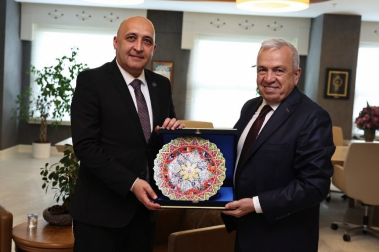 Kırcaali Belediye Başkanı Erol Mümün'den Başkan Şadi Özdemir'e ziyaret