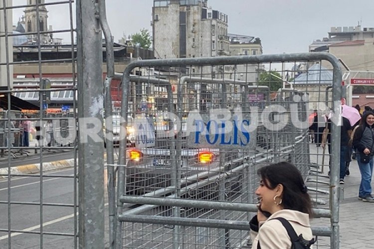 Her yol Taksim'e &ccedil;ıkmıyor! 1 Mayıs i&ccedil;in bariyerler yerleştirildi