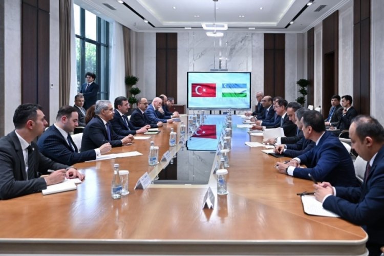Cumhurbaşkanı Yardımcısı Yılmaz, &Ouml;zbekistan'a gitti