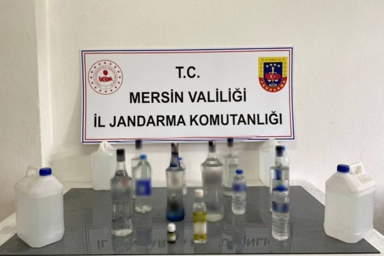 Mersin'de sahte i&ccedil;ki &uuml;retimi yapan şahıs yakalandı