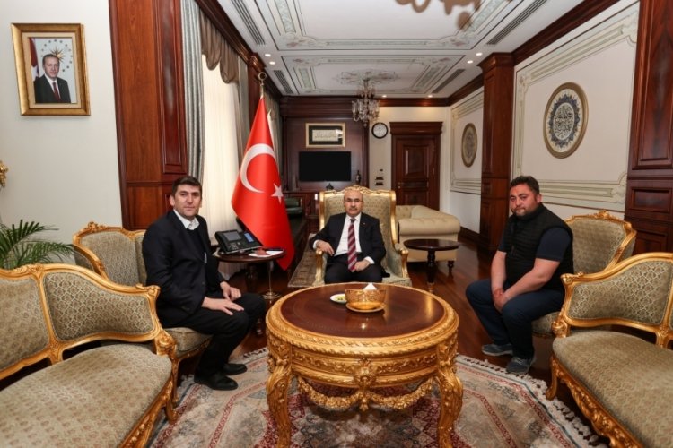 Bursa Valisi'ne Keles ve Afyonkarahisarlılar Derneği'nden ziyaret