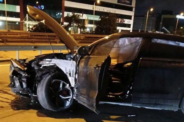 Trabzonspor'un eski başkanlarından İbrahim Hacıosmanoğlu'nun oğlu kaza yaptı