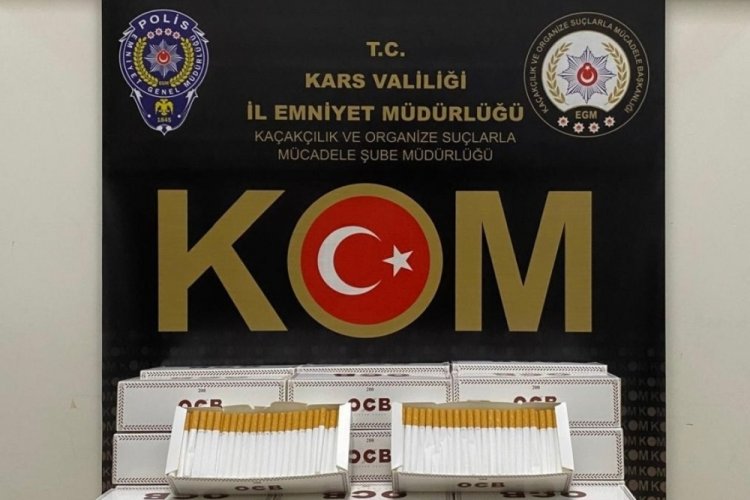 Kars'ta binlerce boş makaron ele ge&ccedil;irildi
