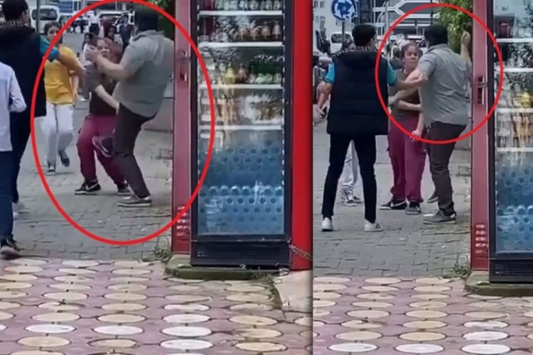 B&uuml;fe sahibi, bir kız &ccedil;ocuğunu "Burada bekleme" diyerek d&ouml;vd&uuml;