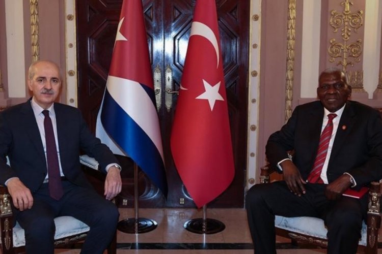 Meclis Başkanı Kurtulmuş K&uuml;ba Meclis Başkanı ile bir araya geldi