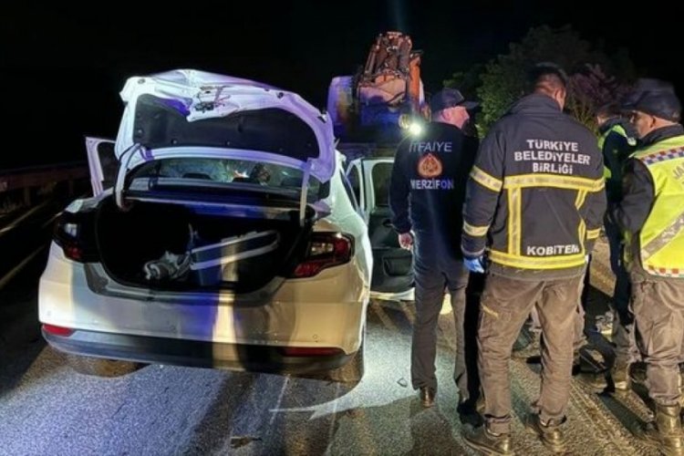 Amasya'da otomobil vince arkadan çarptı: 1 ölü