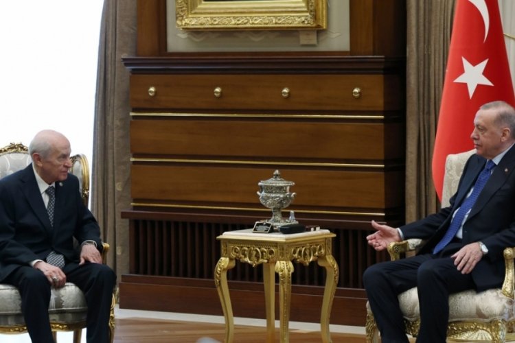 Cumhurbaşkanı Erdoğan ve Bahçeli Beştepe'de görüştü