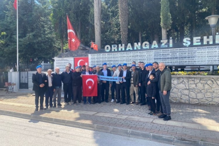 Bursa'da şehit arkadaşlarını unutmadılar