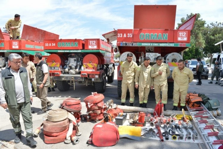 Mersin'de orman yangınlarını önleyici tedbir kapsamındaki tatbikat işbaşı eğitimleri tamamlandı