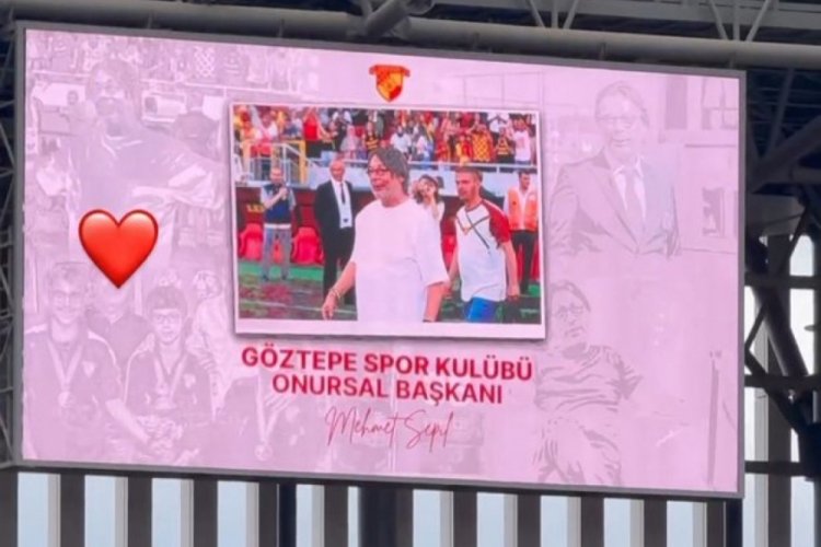 G&ouml;ztepe'de Mehmet Sepil'e onursal başkanlık &uuml;nvanı verildi