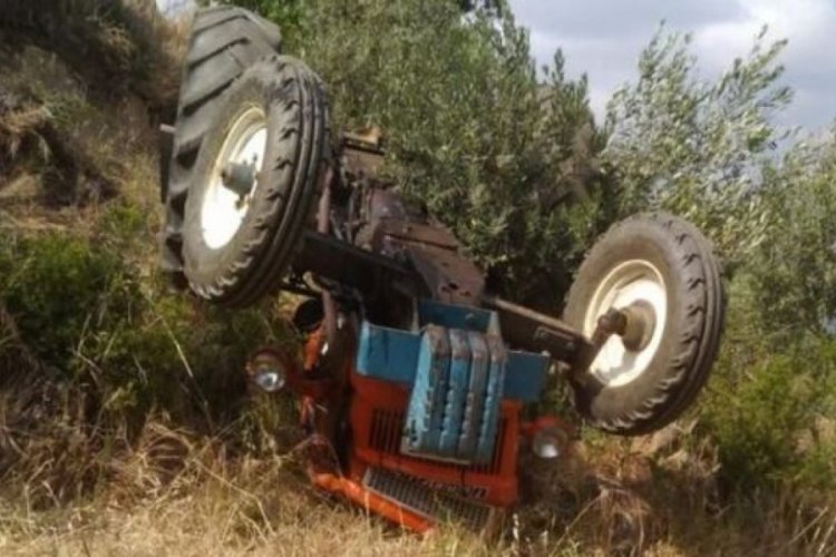 Aydın'da trakt&ouml;r u&ccedil;urumdan yuvarlandı: 1 &ouml;l&uuml;