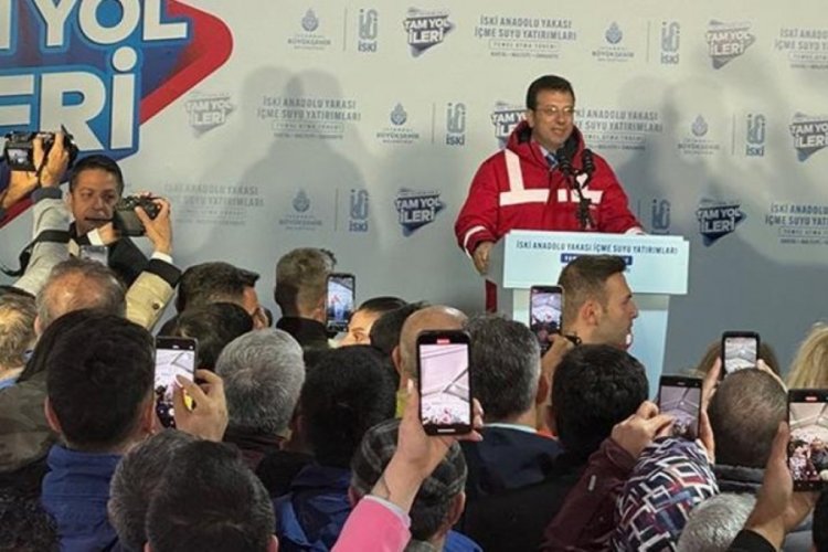 İmamoğlu: G&uuml;nde ortalama 15 bin metrek&uuml;p suyun erişimini sağlayacağız