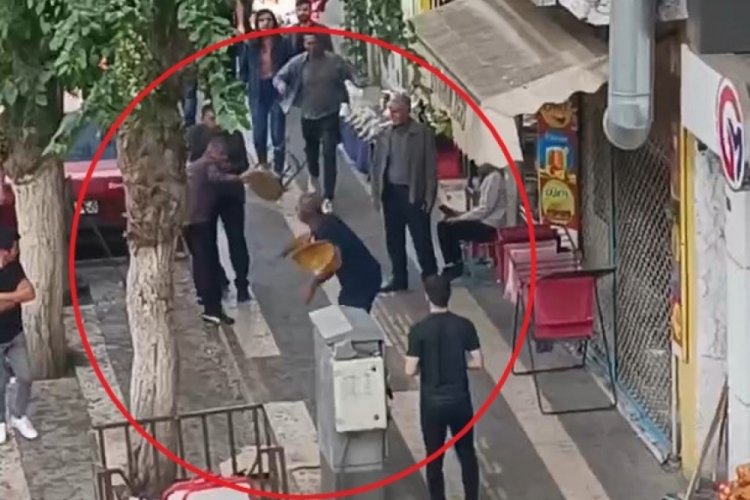 Diyarbakır'da tabureli akraba kavgası
