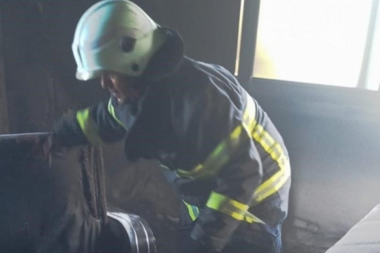 Hatay'da yanan evde maddi hasar oluştu